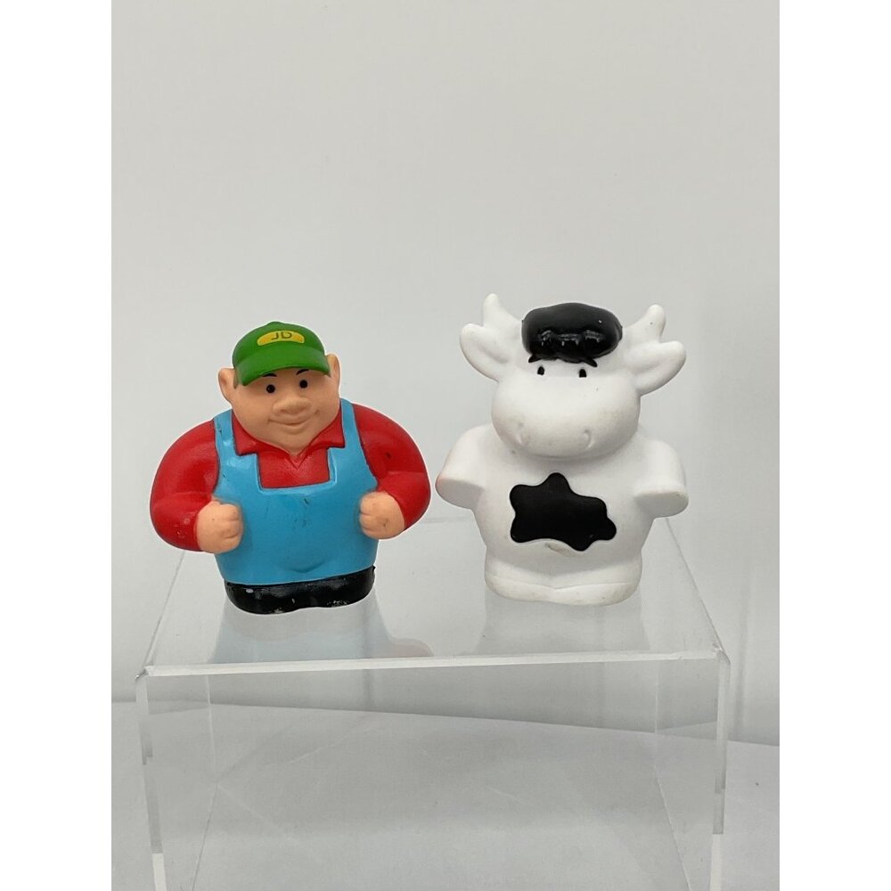 John Deere TOMY ERTL Replacement Figures Farmer & Cow Hayride Toy Set Farm Lot
